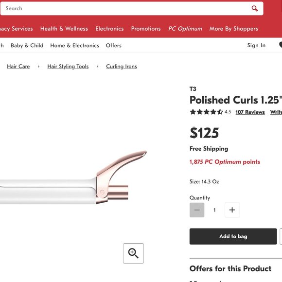 T3 Rose Gold Hair Curling Irons - VAULT ($1100 Value) - Picture 2 of 15